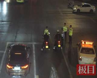 两男子深夜“炸街”，行拘！罚500元！
