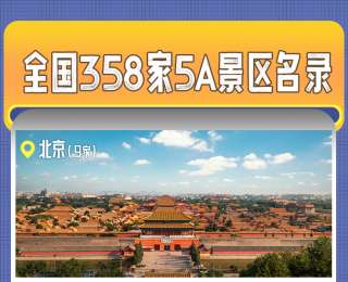 转发收藏！全国358家国家5A级旅游景区全名单来了