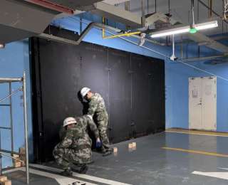 武汉市国动办组织开展“铸盾-2025”人防工程平战转换演练