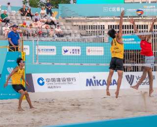中国男队获季军！2025世界沙滩排球职业巡回赛（武汉青山站）圆满结束