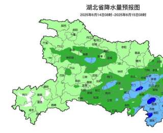 周六湖北迎强降雨，部分地区有雷暴大风
