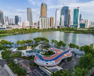 城事匠心 美好同行l地下停车，地上休闲健身：汉口西北湖立体小游园开园