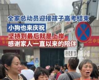 高考落幕！一家四口“家庭总动员”式迎接考生
