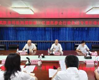 武汉市司法局领导赴硚口区调研指导规范涉企行政执法专项行动推进情况