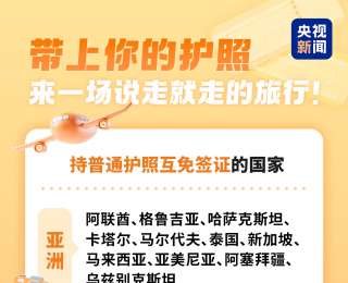 中马互免签证协定正式生效！中国护照“含金量”不断上升
