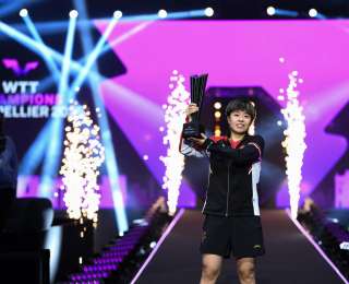 乒乓球——WTT冠军赛蒙彼利埃站：王艺迪女单夺冠