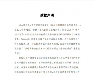 滨崎步“一个人的演唱会”信息不实，系彩排期间被偷拍，摄像团队人员公开致歉