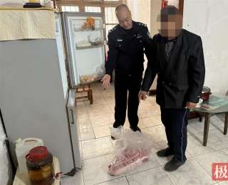 男子从菜场“顺走”三十斤排骨，民警快速抓获“馋嘴”盗贼