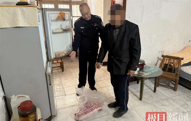 男子从菜场“顺走”三十斤排骨，民警快速抓获“馋嘴”盗贼