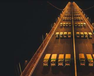 128辆重载卡车模拟通行4天，武汉双柳长江大桥完成荷载试验