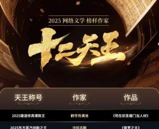 9位“95后”作家登榜，网文“新神风向标”迎来史上最年轻阵容