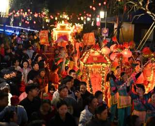 湖北咸安“三元庙会”庆元宵，万余群众游客感受浓浓年味