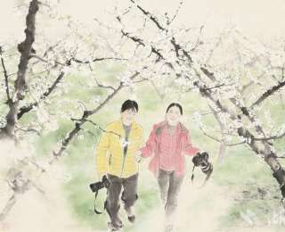 巴东：李花满园春意闹 摄影师与AI邂逅光影